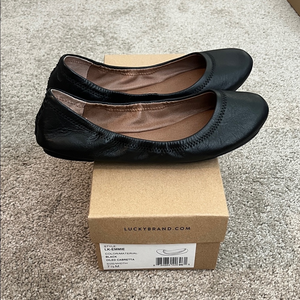 Lucky Brand Women's Elegant Black Flats